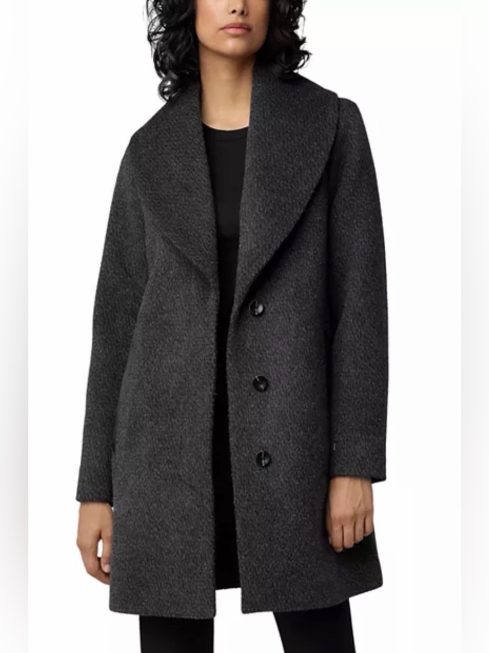 NWT Soia & Kyo Lolli Single Breasted Shawl Collar Coat